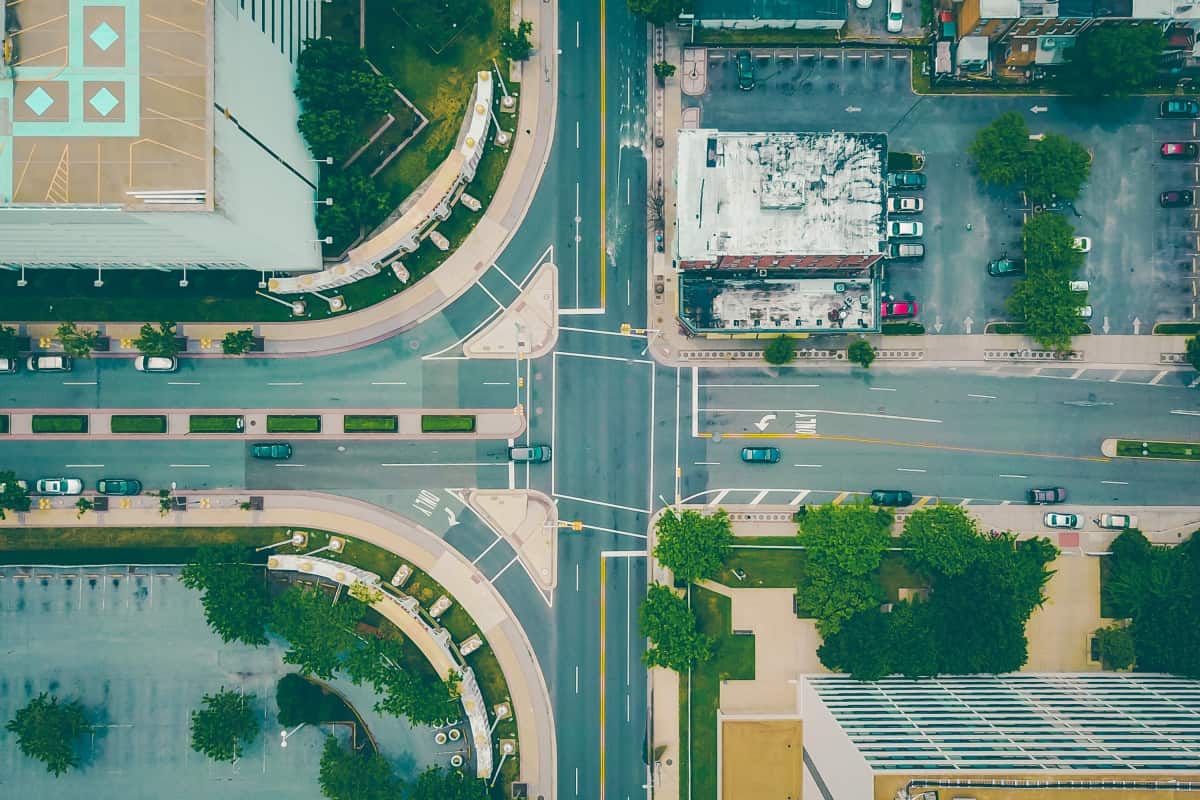 Overhead Street View in Atlantic City, New Jersey