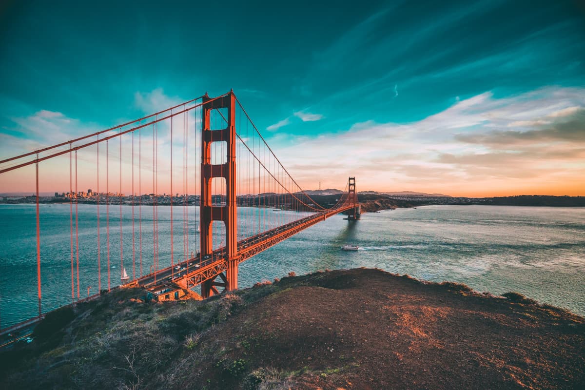 Golden Gate Bridge in San Francisco, California