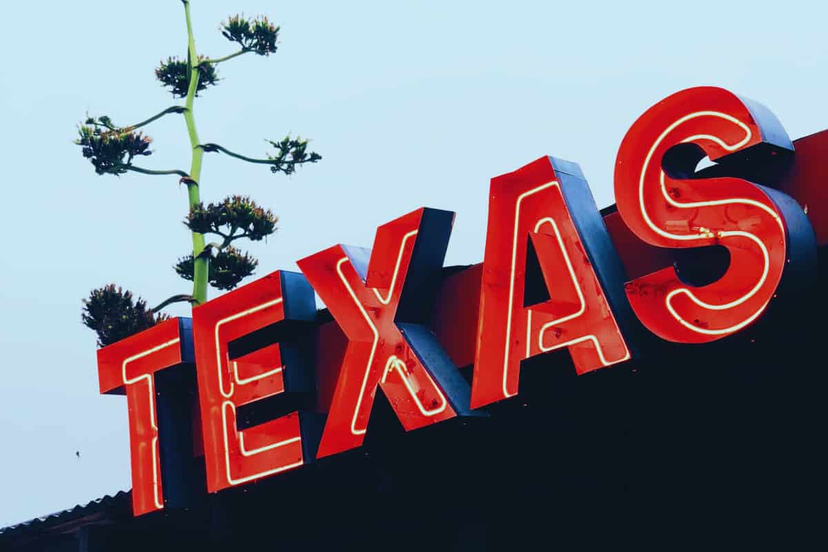 Texas Road Sign